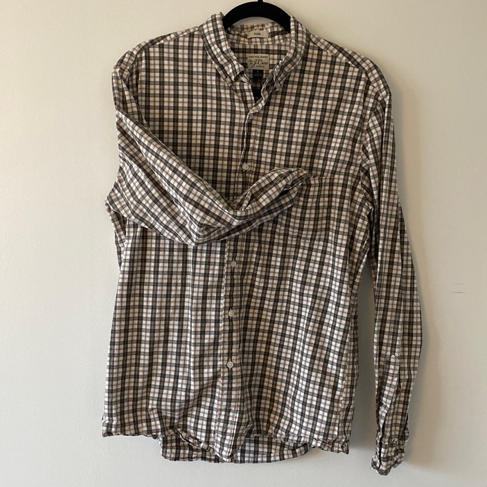J Crew Secret Wash organic cotton button down